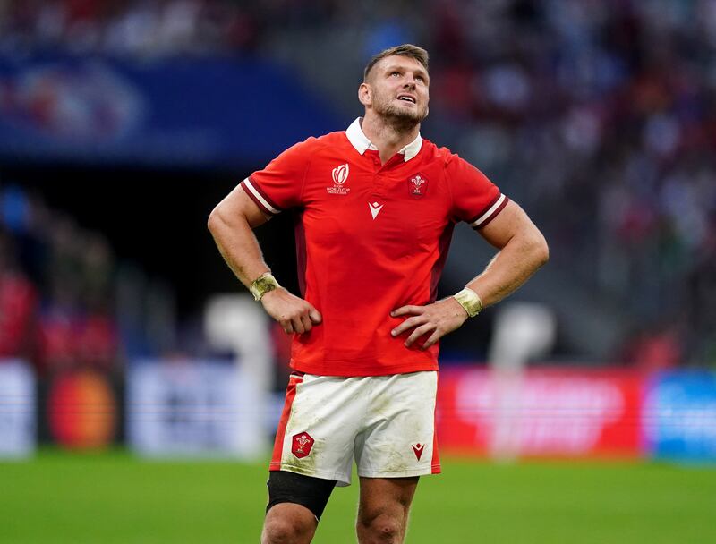 Wales' Dan Biggar during the 2023 World Cup quarter-final against Argentina. Photograph: Mike Egerton/PA