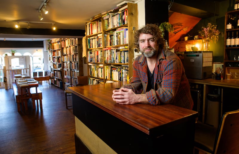 Simon Prim, owner of Prim’s Bookshop Cafe and Sherry Bar, Kinsale. Photograph: John Allen