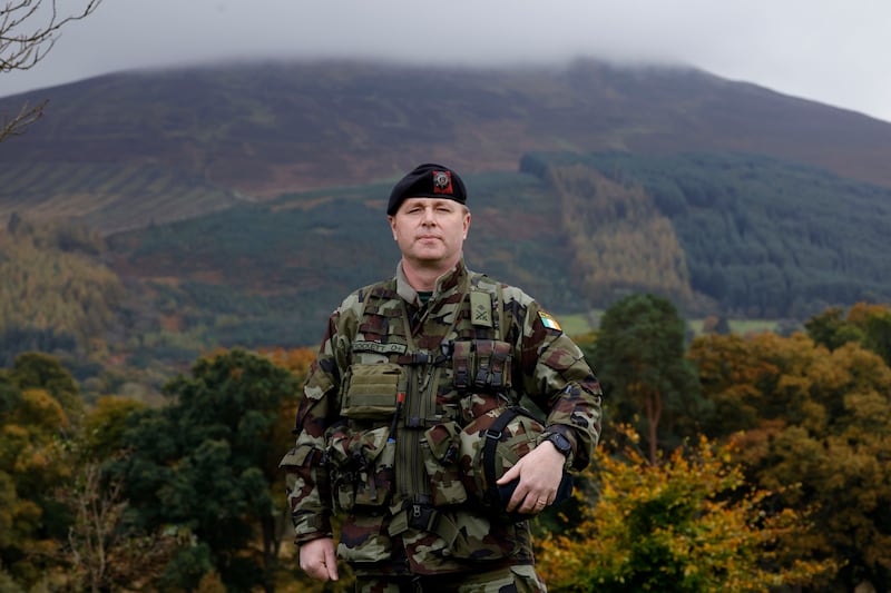 Lieut Col Shane Rockett, commanding officer of the 125th Infantry Battalion due for deployment to Lebanon in November. Photograph: Alan Betson