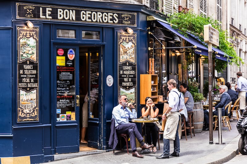 Le Bon Georges cafe in Paris. Photograph: iStock