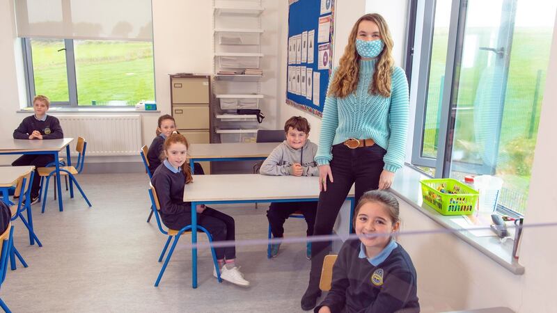 Robyn Lynch, a trainee teacher at Scoil Naomh Fionan Rennies National School in Novohal, Co Cork. Photograph: Michael Mac Sweeney/Provision