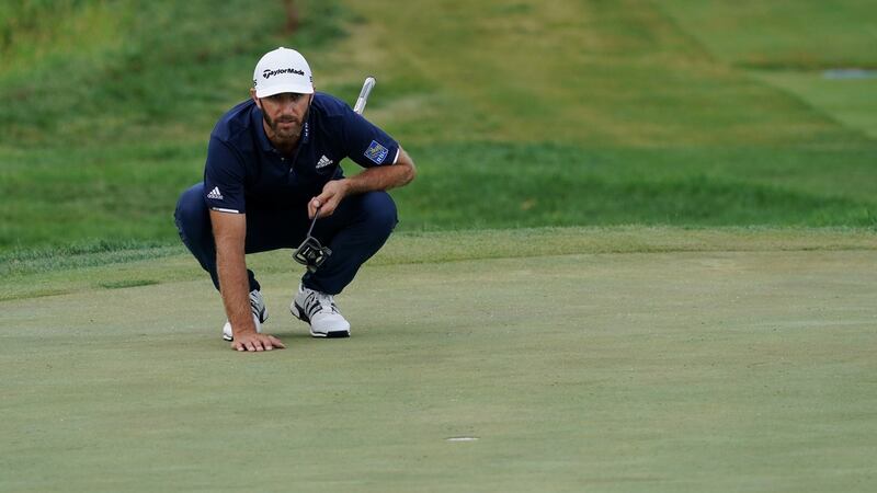 Dustin Johnson was beaten in a play-off at Olympia Fields. Photograph: Stacy Revere/Getty