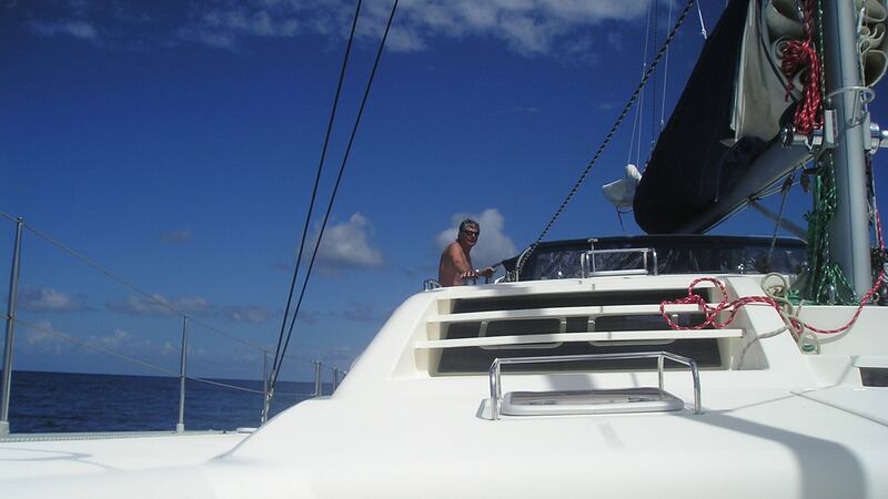 Eamon Guilfoyle at the helm in Hawaii