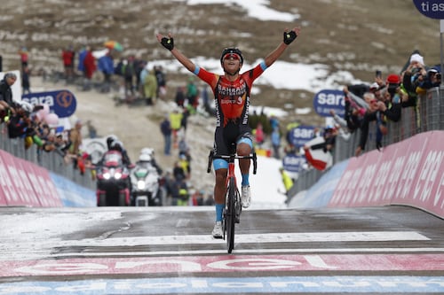 Eddie Dunbar slips to fifth overall in Giro d’Italia on daunting final climb of stage