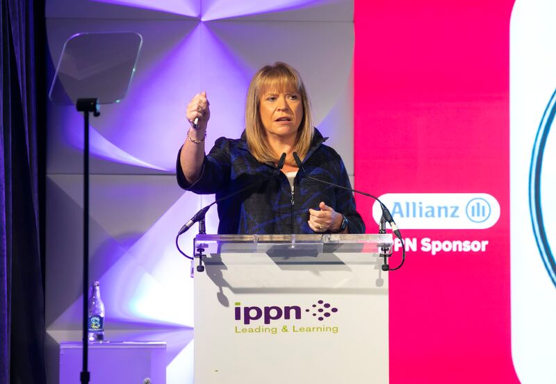 Department of Education secretary general Berne McNally at the annual conference of the Irish Primary Principals' Network. Photograph: Patrick Browne