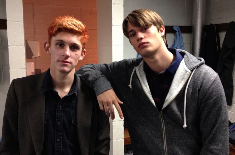 Fionn O'Shea and Nicholas Galitzine in Handsome Devil