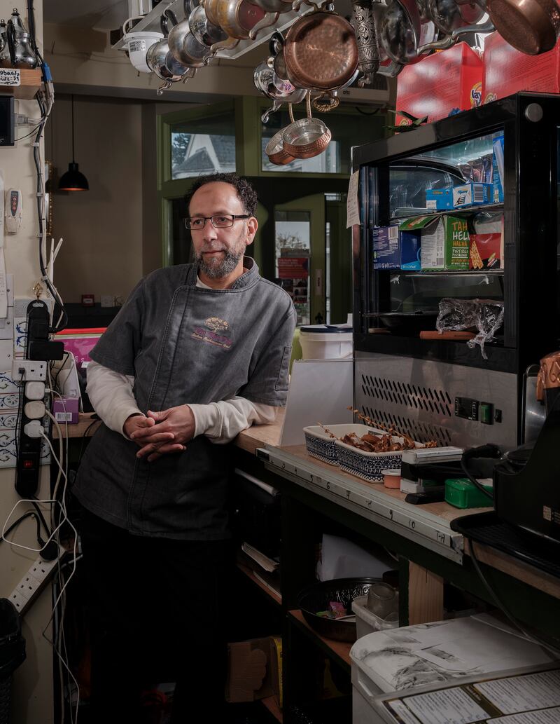 Mustapha Aboubi: 'Once they know somebody has a cafe like mine where they recognise the foods, it is a comfort for them to come in.' Photograph: Michael Mc Laughlin