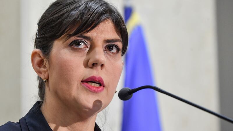 The head of Romania’s National Anticorruption Directorate (DNA), Laura Codruta Kovesi: her team has been hailed internationally for prosecuting powerful figures. Photograph: Daniel Mihailescu/AFP/Getty Images