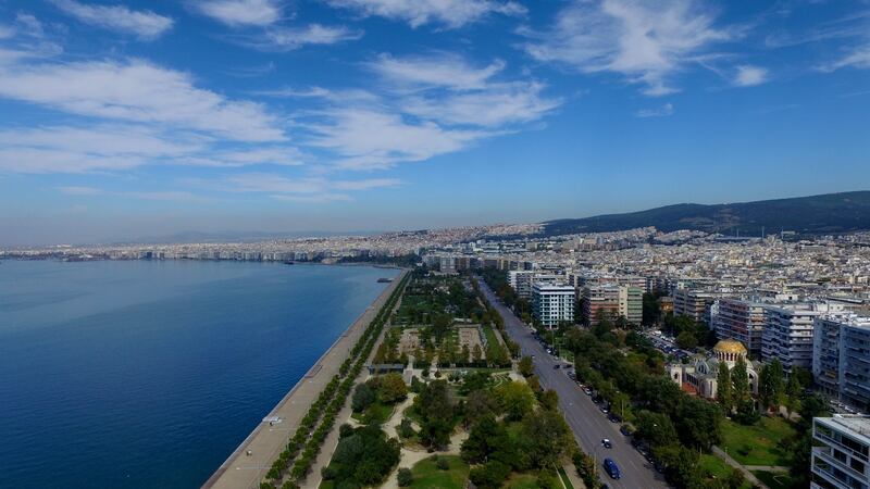 The waterfront promenade.