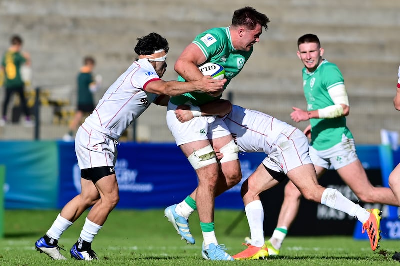 Brian Gleeson of Ireland against Georgia. Photograph: Darren Stewart/SteveHaagSports/Inpho 