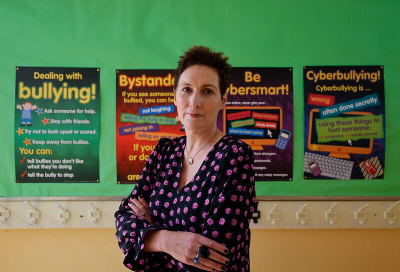 Carmel Hume, principal of Presentation Primary School, Terenure, Dublin, says negative commentary online has become normalised and the nuances of face-to-face communication and engagements are being lost. Photograph: Alan Betson

