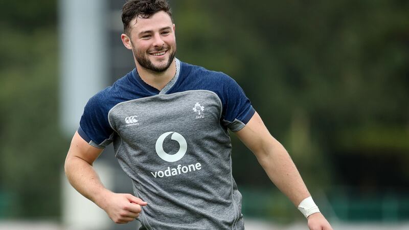 Robbie Henshaw  will join Garry Ringrose in Ireland’s midfield for the game against New Zealand. Photograph:  Dan Sheridan/Inpho