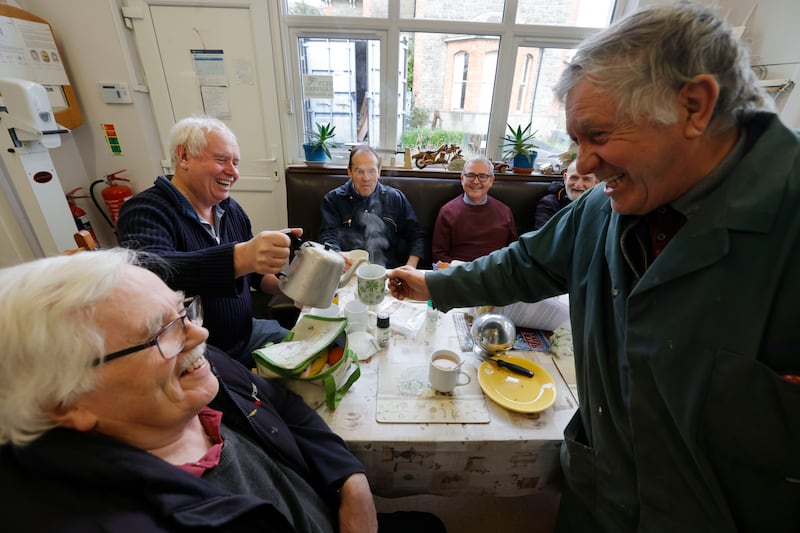 Monaghan Men's Shed: Jim Irvine, Peter Cananagh, Pat Holland, Paul Fletcher, Cormac Connolly and John Cassidy