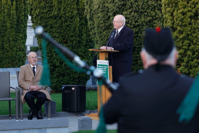 Michael McDowell highlighted that the Government is now happy to commemorate first World War dead, but not those of the National Army during the Civil War. Photograph: Alan Betson / The Irish Times

