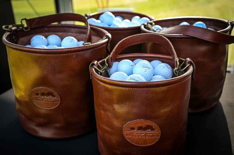 A view of Titleist balls on the driving range during day one of LIV Golf AndalucÌa at Real Club Valderramain June 2023. Photograph: Octavio Passos/Getty Images