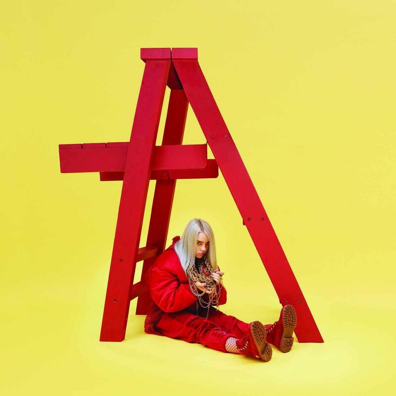 Billie Eilish: her father made the red frame for her Don’t Smile at Me EP