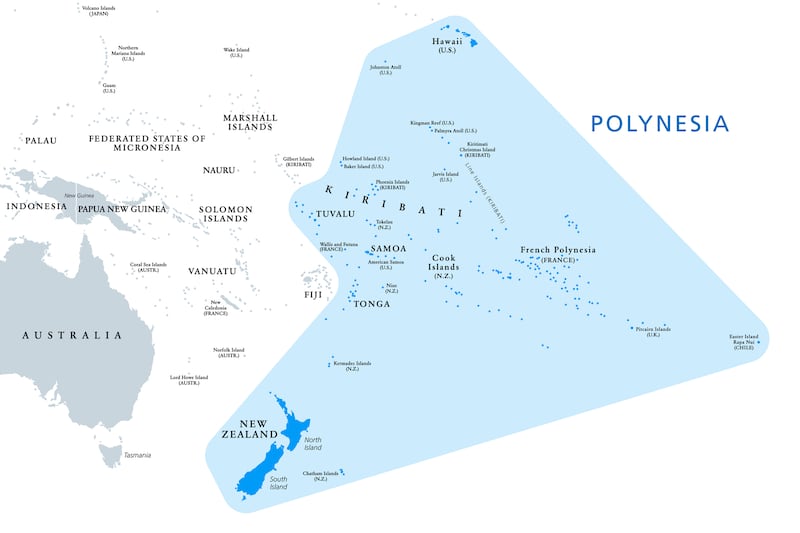 Polynesia, subregion of Oceania, is made up of more than 1,000 islands scattered over the central and southern Pacific Ocean