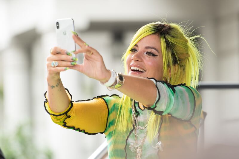 Lily Allen is one of the headliners for the LGBT+ community aimed Love Sensation festival in Dublin. Photograph: Jeff Spicer/Getty