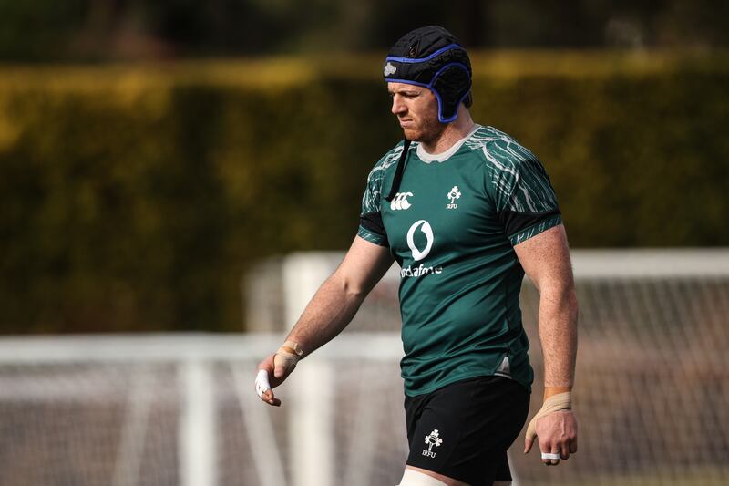 Ryan Baird could come into the Ireland backrow to help strengthen the lineout defence against England. Photograph: Ben Brady/Inpho 