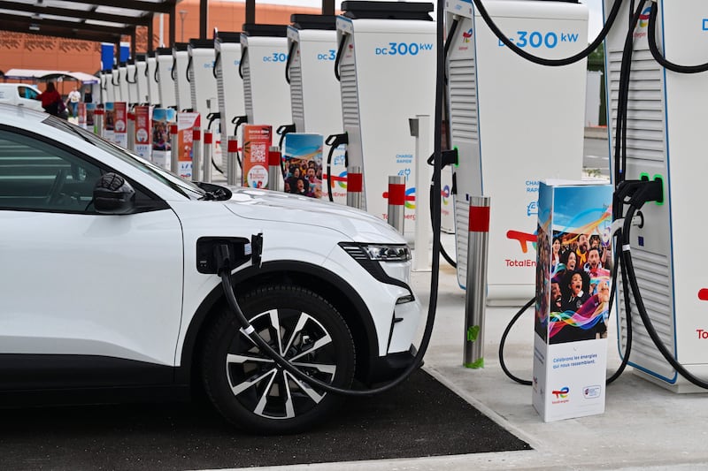 France’s social leasing programme for EVs was heavily over-subscribed again this year. Photograph: Miguel Medina/AFP/Getty