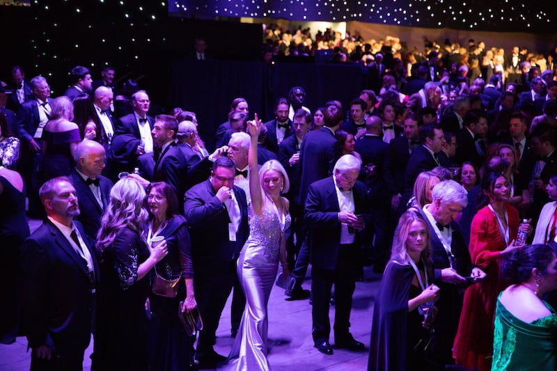 Guests arriving for the Liberty Ball. Photograph: Maasni Srivastava/EPA