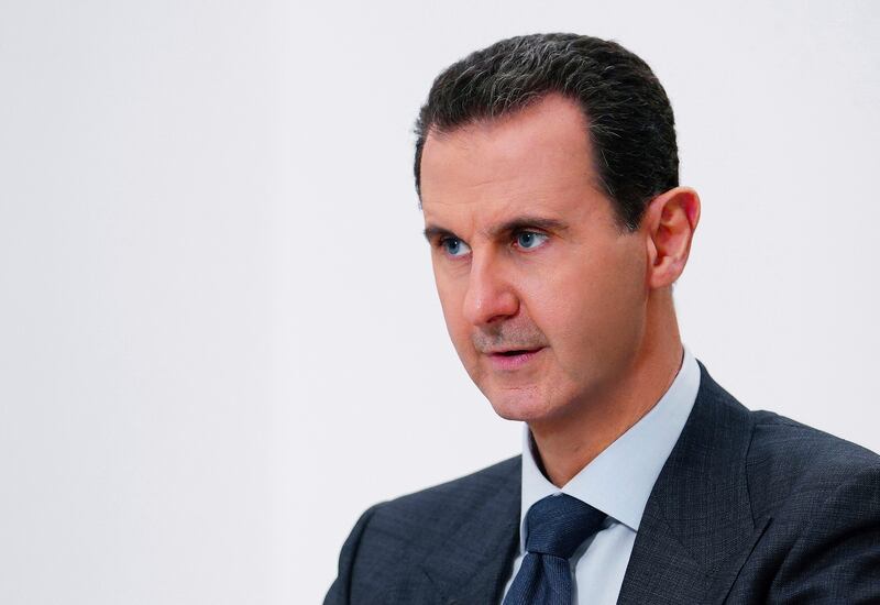 Syrian president Bashar al-Assad flew out of Damascus for an unknown destination earlier on Sunday. Photograph: SANA via AP