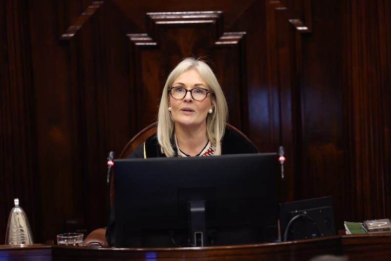 Verona Murphy, Ceann Comhairle. Photograph: Maxwell’s