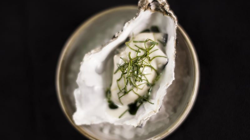 Poached Irish oyster will feature on the seven-course tasting menu