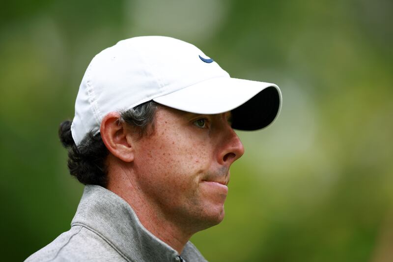 McIlroy prepares to hit his first shot on the 16th hole during the second round of the RBC Canadian Open at Oakdale Golf & Country Club on Friday. Photograph: Vaughn Ridley/Getty Images