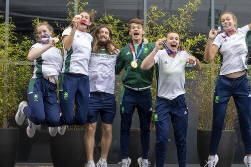 Ireland’s Olympic rowing heroes arrive back for an unusual homecoming