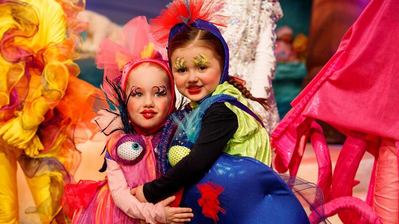 Enya Allen (4) from Navan and Lexi Byrne (4) from Carlow in preparation for the ‘Late Late Toy Show’. File photograph: Andres Poveda