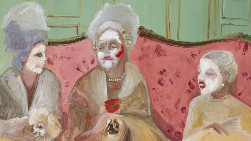 Ladies Chatting by Genieve Figgis