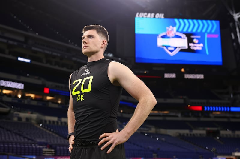 Mark McNamee during the NFL Scouting Combine on Wednesday. Photograph: Kathryn Riley/NFL/AP