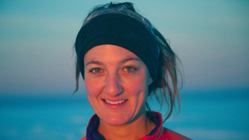 Maria Leijerstam who beat two other racers to the South Pole from the edge of the continent in just 10 days. Photograph: PA