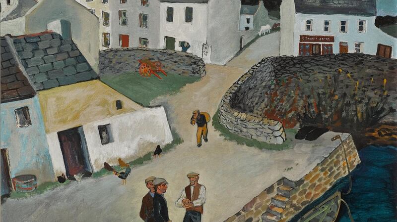 Gerard Dillon, The Lobster Pots, Roundstone