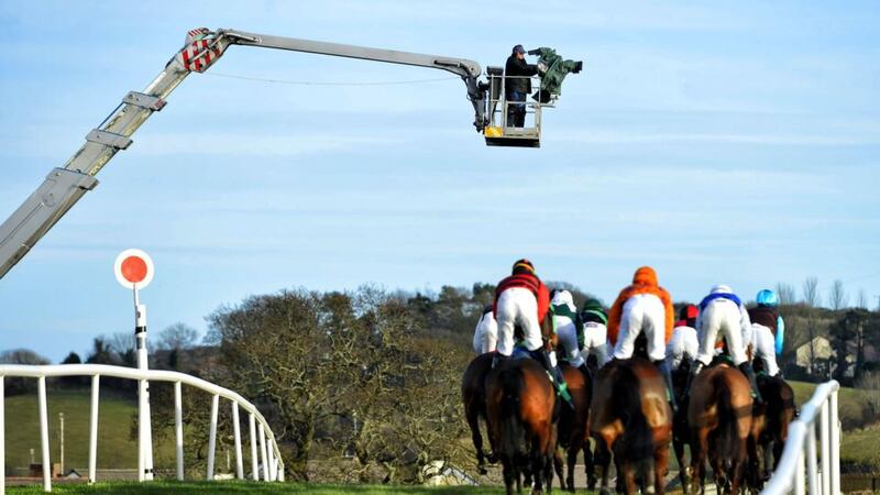 Downpatrick Races 13/12/2013General view of a camera crane during the racingMandatory Credit ©INPHO/Presseye/Russell Pritchard