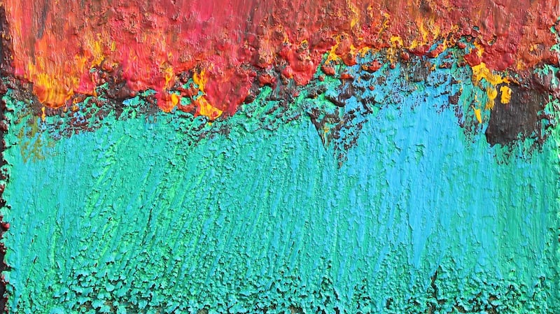 Detail from Turquoise Wave by Mary Cody