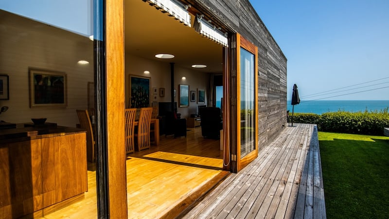 Garden overlooking sea