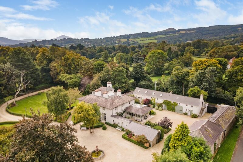 An aerial view of the property