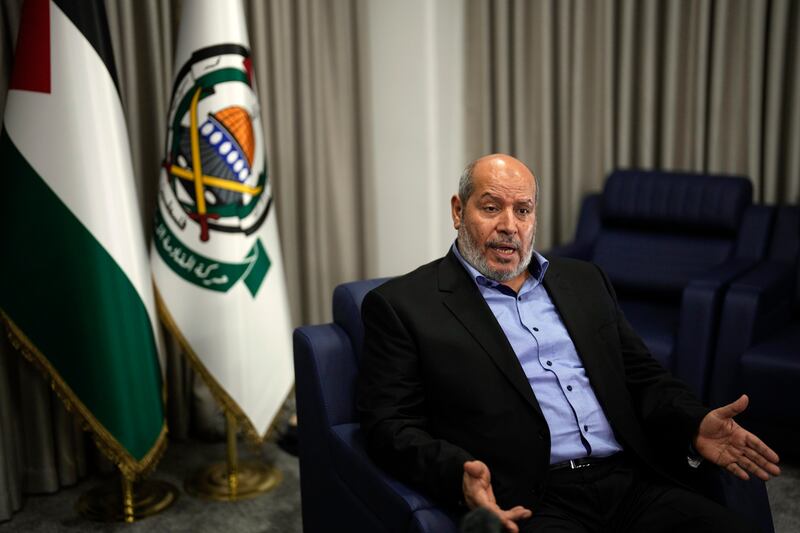 Senior Hamas official Khalil al-Hayya says the militant group was evaluating Israel’s proposal. Photograph: Khalil Hamra/AP