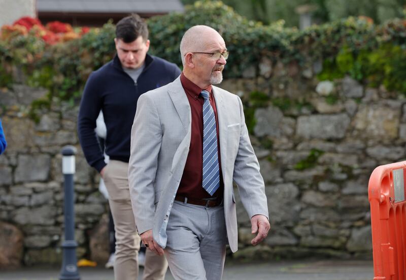 Vicky Phelan’s father John arriving at her memorial service at the Church of the Assumption, Mooncoin, Co Kilkenny. Photograph: Alan Betson

