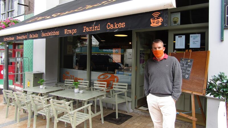 Dermot Doherty, owner of The Scullery Cafe, Derry city. Photograph: Freya McClements