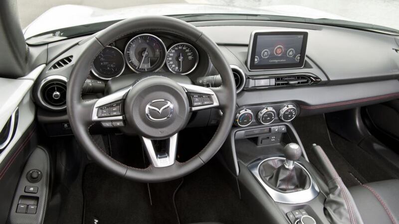 Mazda’s new MX-5: Still just a two-seater inside, but with with a lot  more modern technology to hand