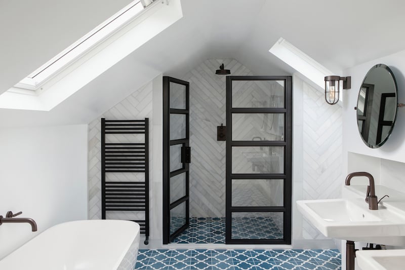 This attic-bathroom conversion is a good example of a small project delivering a big impact. Photograph: Ruth Maria Murphy