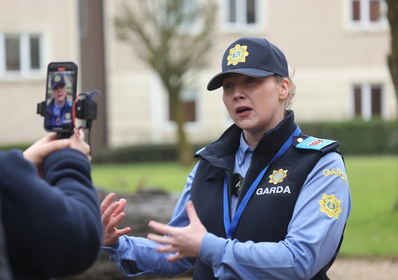 Trainee Garda Marie Devine from Co.Westmeath at the Garda College Templemore, Co.Tipperary. Photo: Bryan O’Brien / The Irish Times
