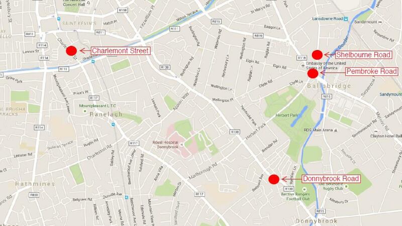 Proposed location of four new JC Decaux advertising panels