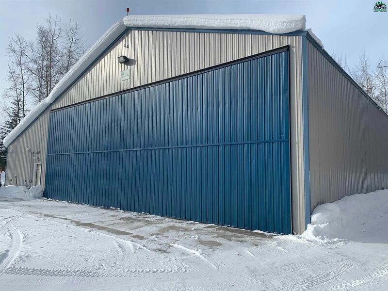 Alaska: This hangar home has one bedroom and two bathrooms,  kitchen, pantry and laundry and large workspace.