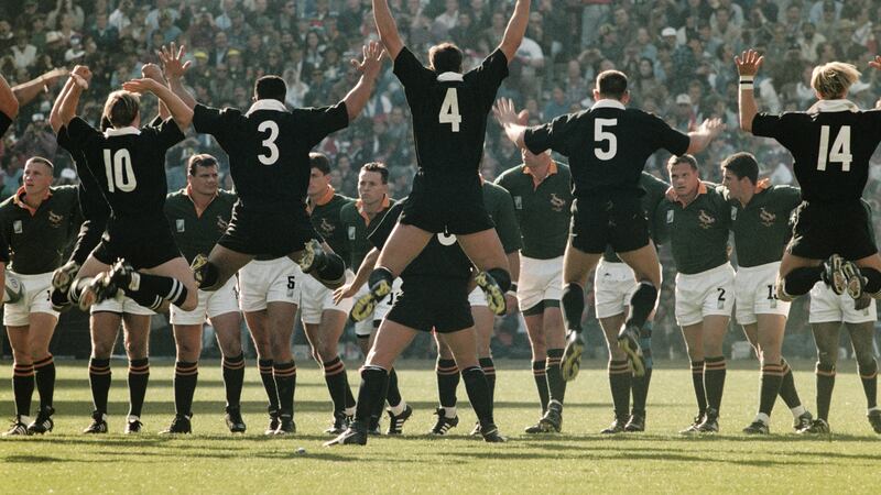 New Zealand said many of their players had suffered food poisoning ahead of the 1995 Rugby World Cup final. Photo: Getty Images