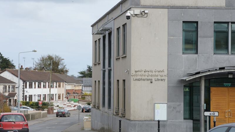 A dome-type camera over the library building in Duleek, Co Meath. Privacy advocates are concerned that the cameras, rather than prevent crime, contribute to breakdown of the community.  Photograph: Alan Betson