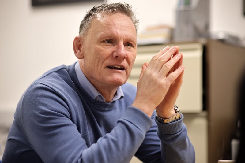 CEO Eddie Mullins at his office in Merchants Quay. Merchants Quay Ireland is a charity that supports people affected by homelessness and addiction. Photograph: Chris Maddaloni